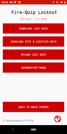 Fire-Quip Lockout Screen 2