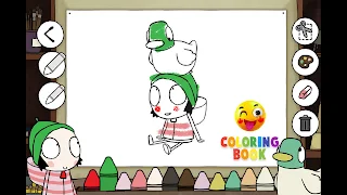 Sarah and Duck : Coloring Book - Screenshot 2