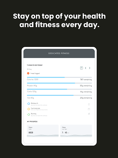 Dedicated Fitness App