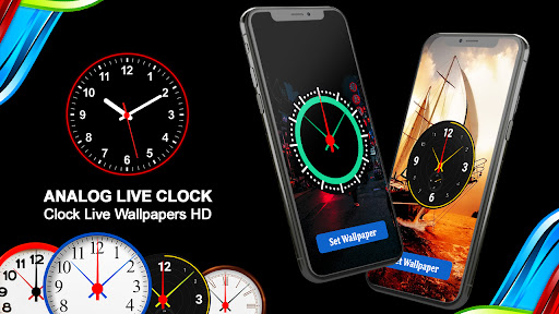 Android application Smart Night Clock Wallpaper screenshort
