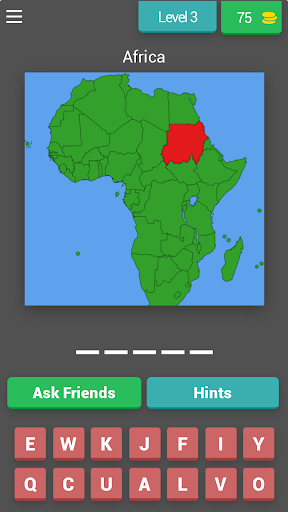 Africa blank map