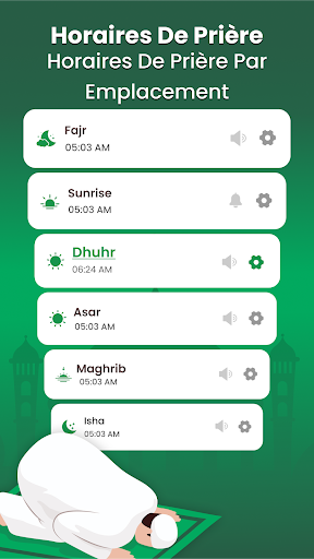 Aperçu de l'application