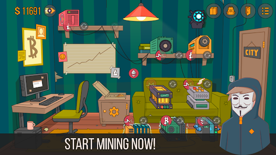 Code Triche Miner - simulateur de vie, magnat,  jeu d'affaires APK MOD Astuce screenshots 1