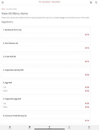 P.E. Asian Bistro - Walla Wall