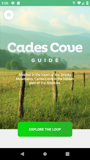 Android application Cades Cove screenshort