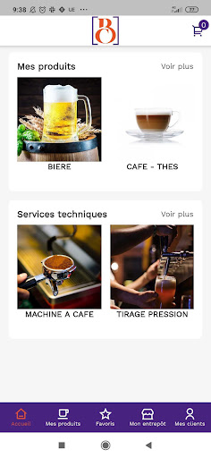 Android application CLICK BOISSONS screenshort