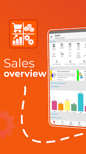 Android application Finances, Orders & Stock. screenshort