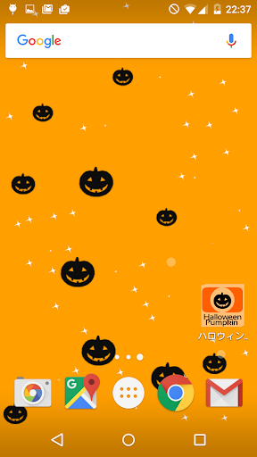 ハロウィンカボチャのライブ壁紙