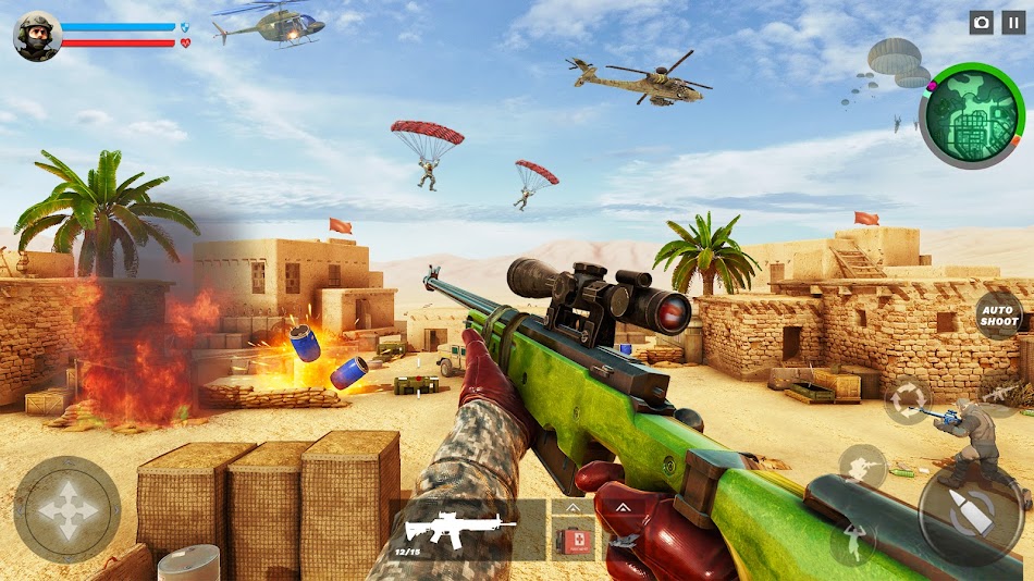 #7. Desert Sniper Shooter Gun Game (Android) 来自: Sakura Fun Games