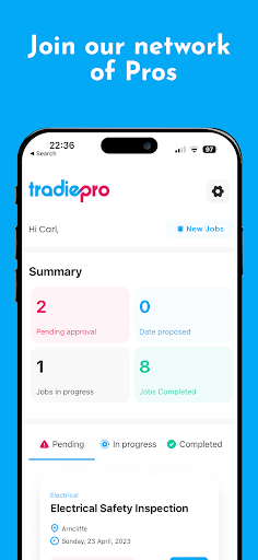 TradiePro Screen 2
