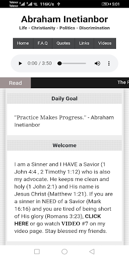 Android application Abraham Inetianbor screenshort