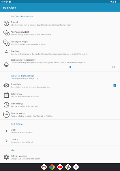 Dual Clock Widget UI shots 6