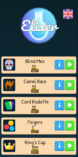 Android application Elixer - Drinking Games screenshort