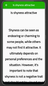 Get Rid of Shyness