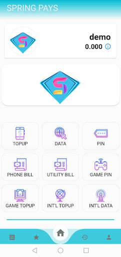 Android application Spring Pays screenshort