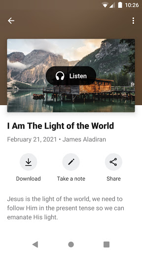 All Nations Church App Screen 3