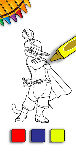 Puss In Boots coloring book