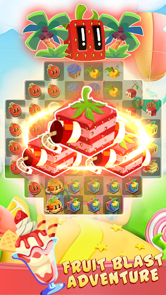Juice cube: Match 3 Fruit Game banner