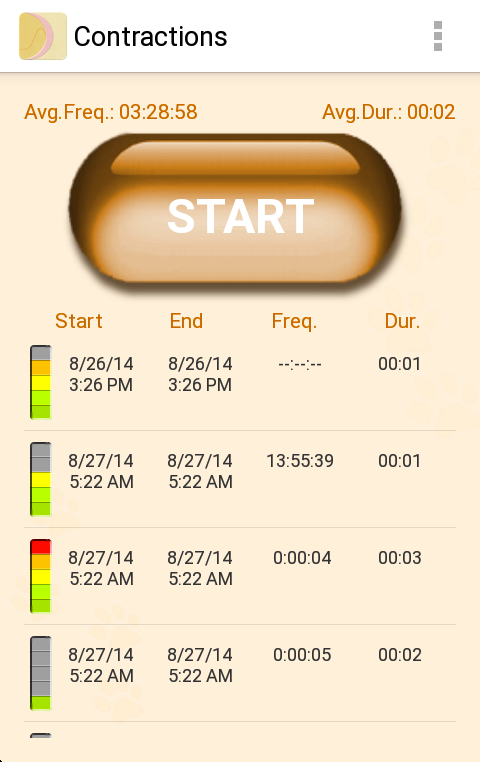 My Contractions Tracker MOD APK 04