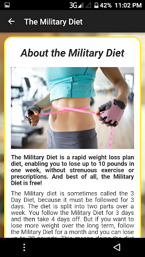 The Military Diet Screen 2