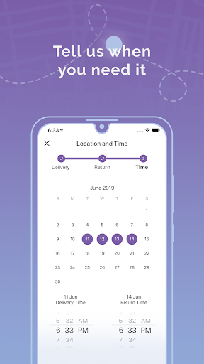 تطبيق eZhire  توصيل السيارات المؤجرة برو2
