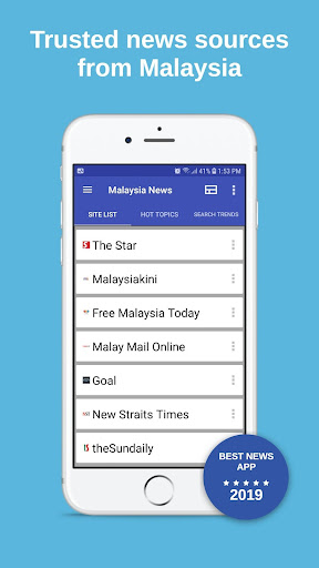 Android application Malaysia News screenshort
