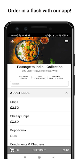 Android application Passage to India screenshort
