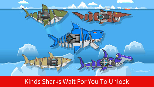Android application Robot Gun Shark Double Attack screenshort