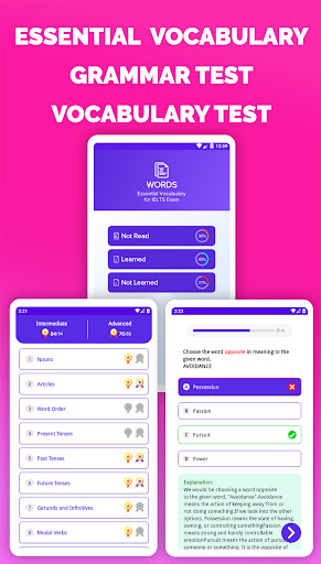 Screenshot of IELTS® Reading Tests