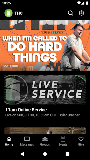 Screenshot of Thousand Hills Church
