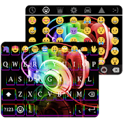 Rapper Neon Emoji Keyboard  Icon
