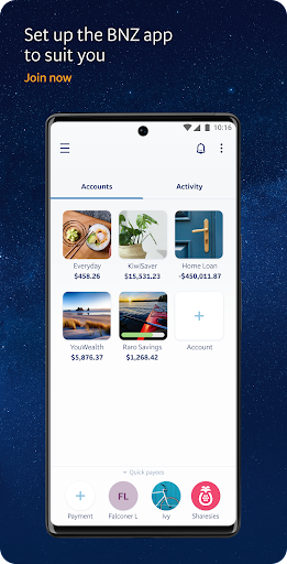 Android application BNZ Mobile screenshort