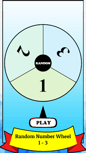Android application Random Number Generator Wheel screenshort