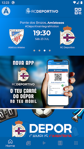 Android application RCDeportivo screenshort