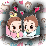 Cover Image of Download Sticker Cute Couple WaSticker  APK