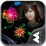 Cover Image of Download Neon Flower Photo Frames 1.20 APK