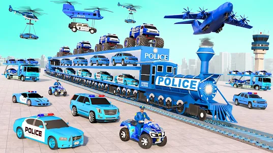 Police Car Transport Car Game