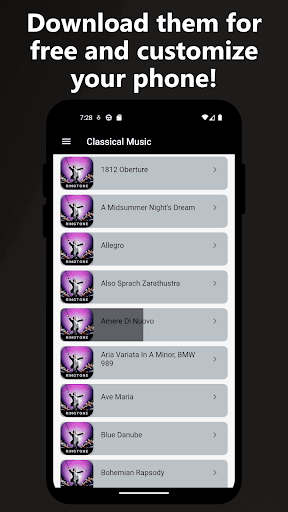 Classical music ringtones Screen 2