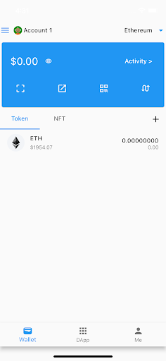 AufWallet: Web3 Wallet Screen 2