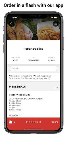 Robertos Take Away App Screen 2