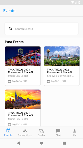 THCA Events Screen 2