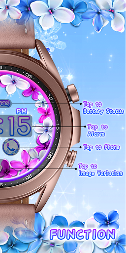 Winter Heart Flower_Watchface Screen 3
