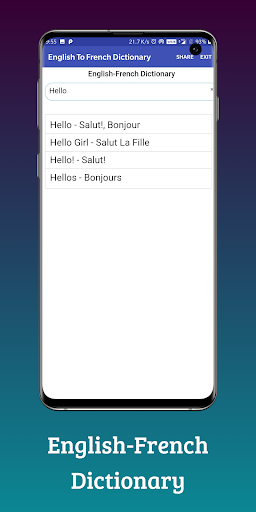 English To French Translator Screen 2