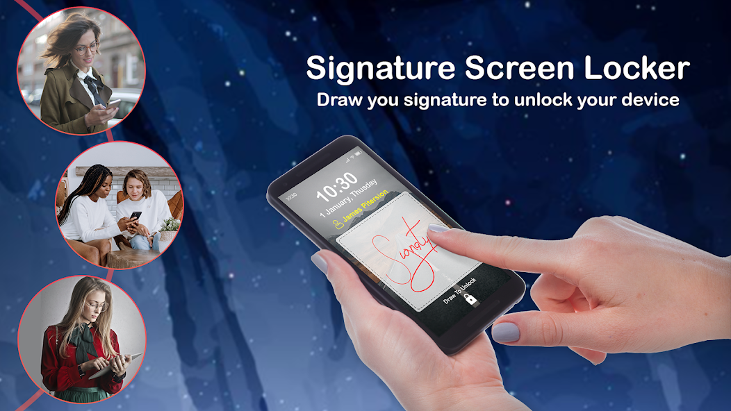 Signature Screen Locker App