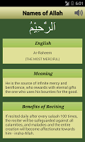 screenshot of AsmaUl Husna 99 Names of Allah