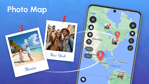 Screenshot of Photo Map: GPS Camera Location