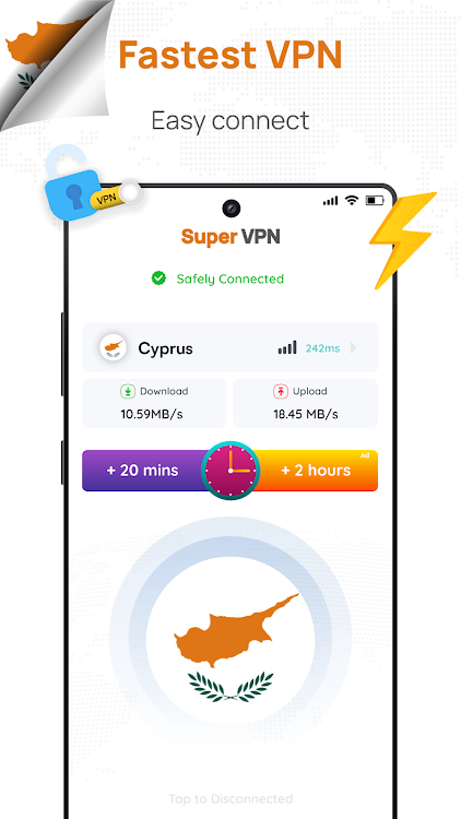 Cyprus VPN: Get Cyprus IP - New - (Android)