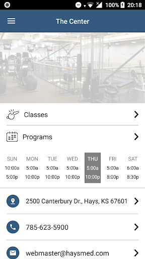 Android application Center for Health Improvement screenshort