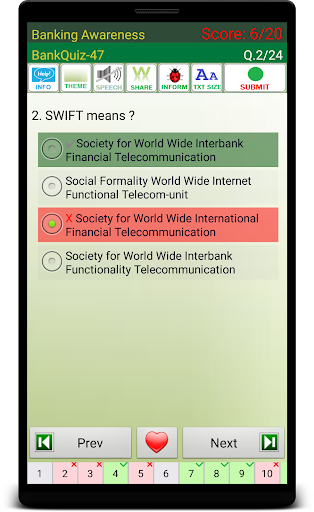 Banking Awareness Quiz Screen 2