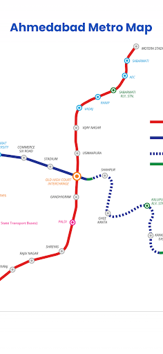 Android application AhmedabadMetroMap screenshort